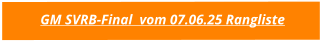 GM SVRB-Final  vom 07.06.25 Rangliste