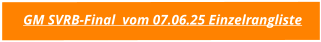 GM SVRB-Final  vom 07.06.25 Einzelrangliste