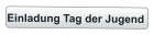 Einladung Tag der Jugend
